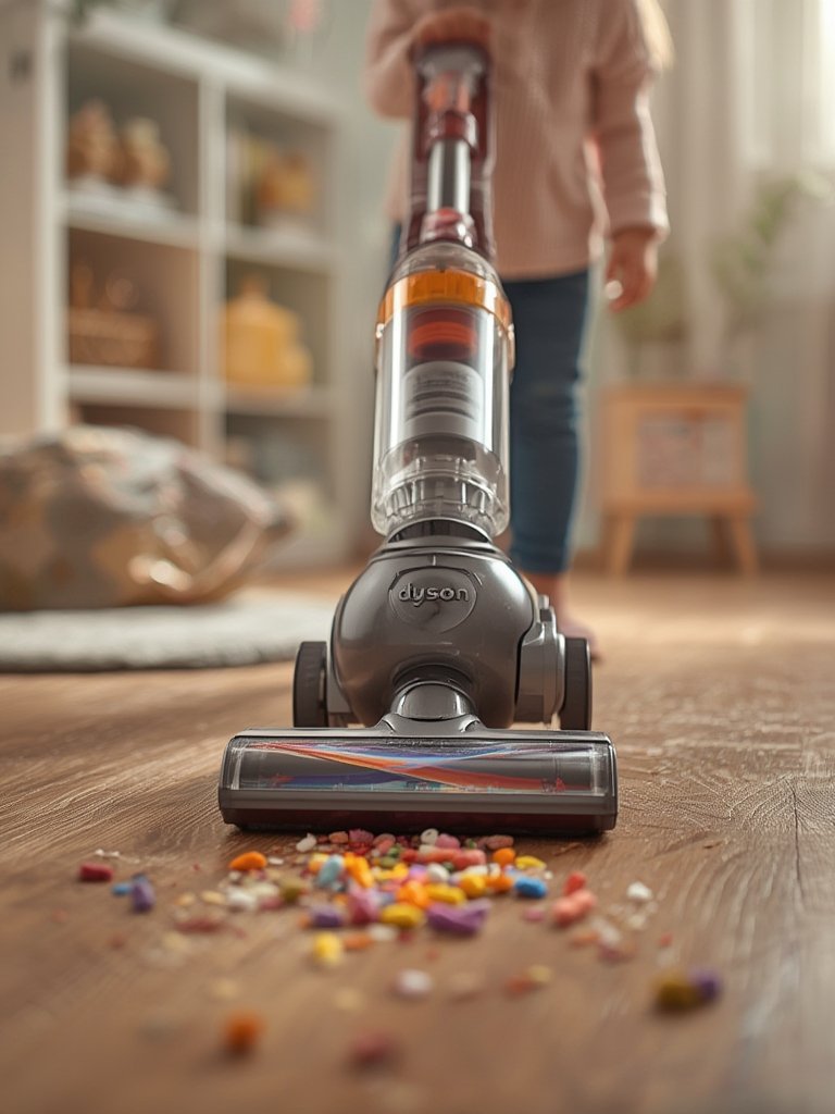 toy vacuum in action