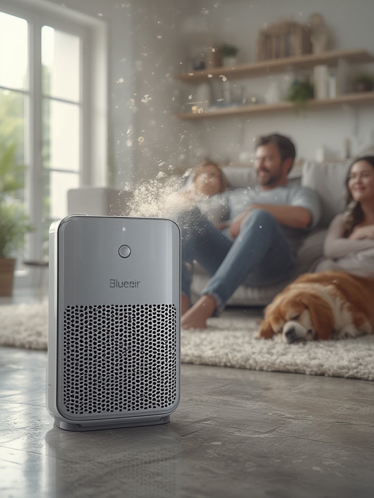 HEPA purifier in action