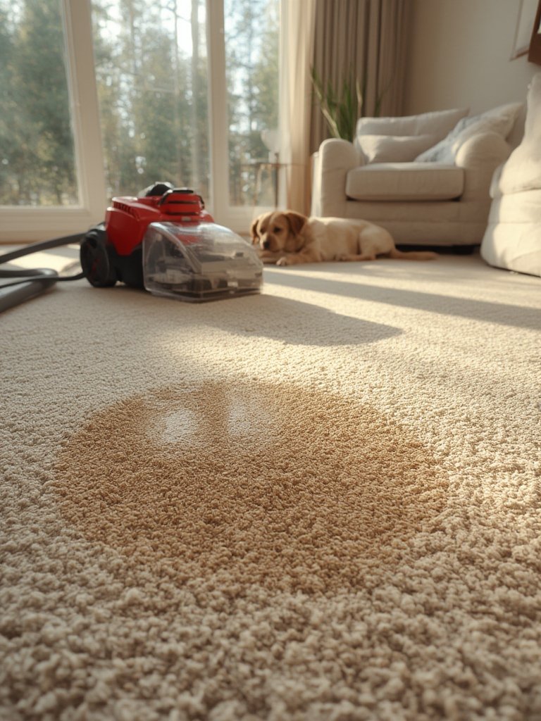 spot cleaner in action