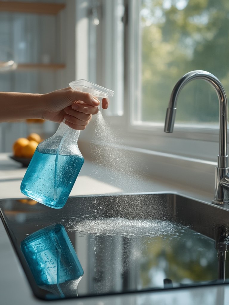 Windex Cleaner in action