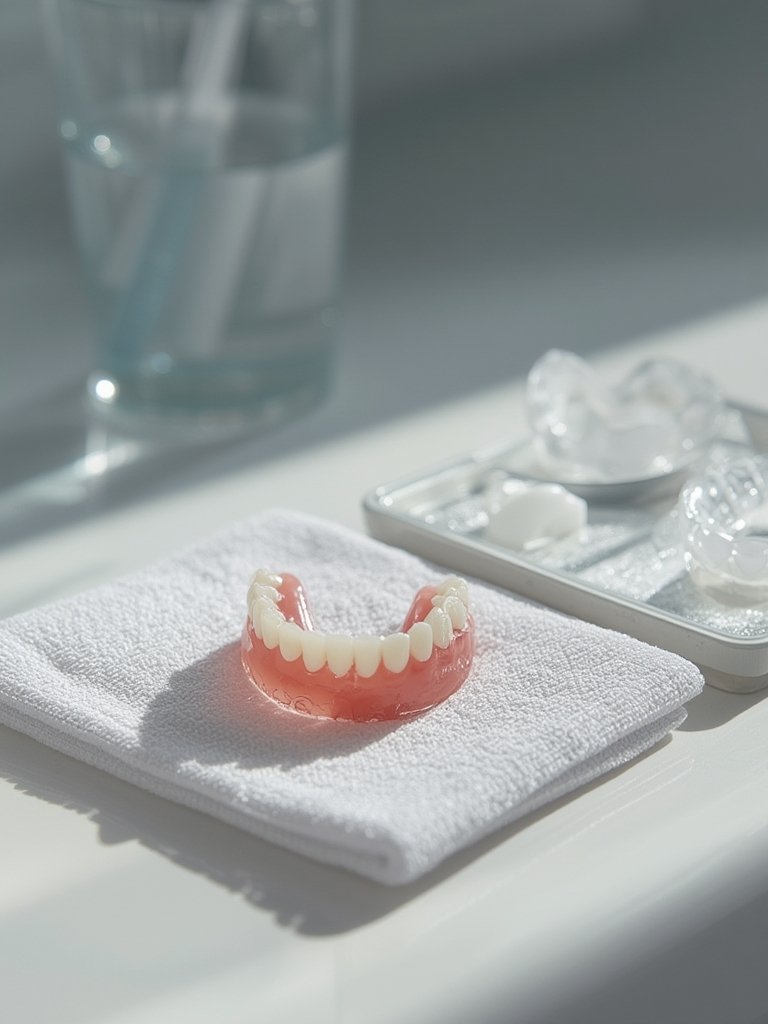 denture cleaner in action