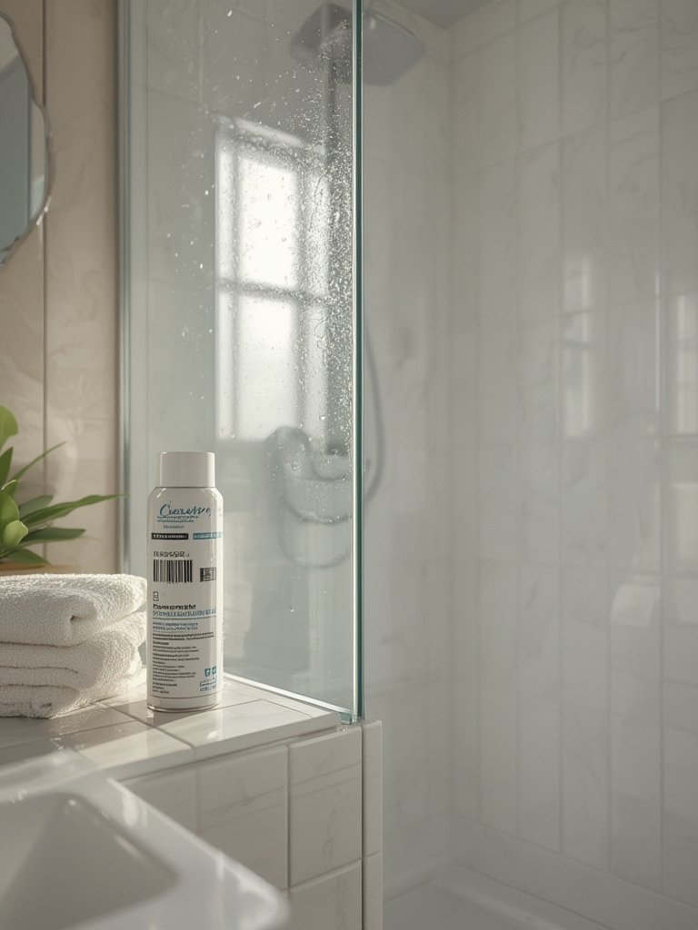 bathroom cleaner in action