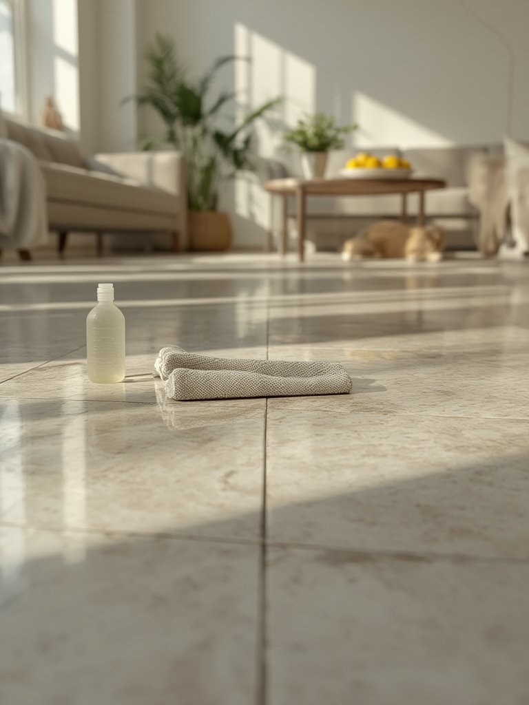 floor cleaner in action