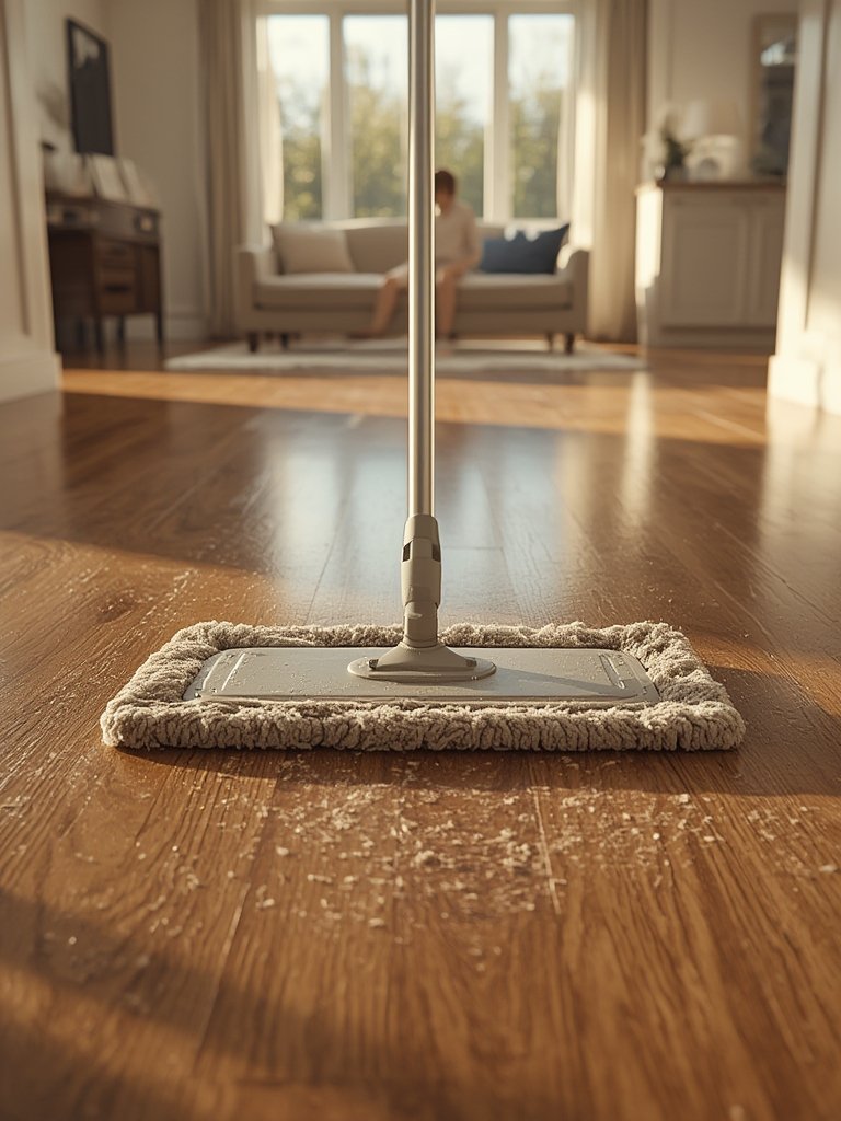 mopping cloths in action